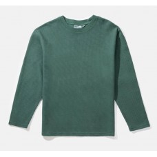 Jersey Rhythm Waffle LS T-Shirt Kelp